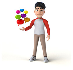 Fun 3D Asian teenager with a manga style © Julien Tromeur