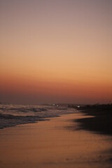 Fototapeta premium sunset on the beach