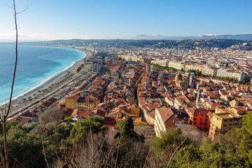 view from the top of the mountain, NICE