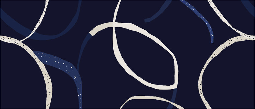 Modern elegant dark blue abstract pattern. Fashionable template for design.