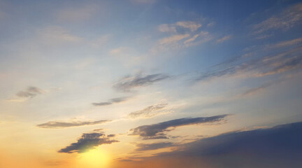 Sky background, beautiful nature landscape