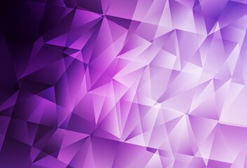 Obraz premium Light Purple, Pink vector background with polygonal style.