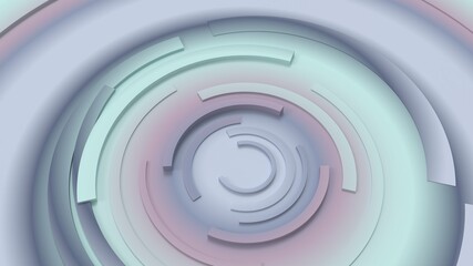Fototapeta premium 3d Data Presentation Background of Abstract Idea in Cold Blue—Grey Circular Gradients