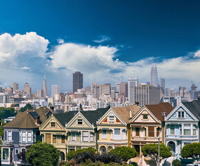 Victorian style homes in San Francisco