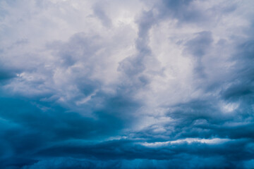 Obraz premium Black clouds before the storm and the rain.