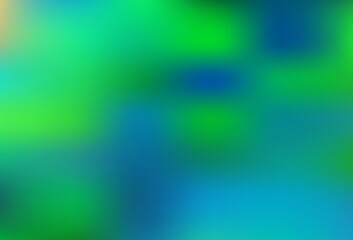 Light Green vector abstract blurred background.