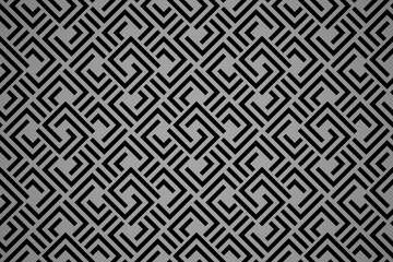 Abstract geometric pattern. A seamless vector background. Black and gray ornament. Graphic modern pattern. Simple lattice graphic design