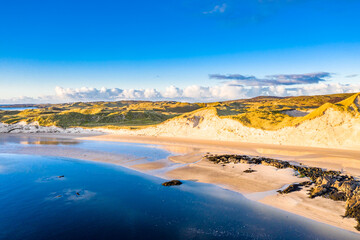 The coast between Kiltoorish bay beach and the Sheskinmore bay between Ardara and Portnoo in Donegal - Ireland
