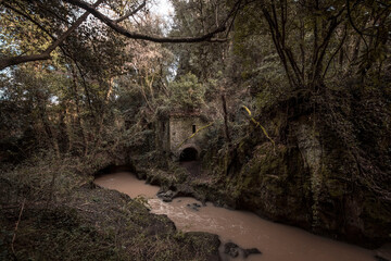 the old mill on the river