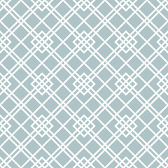 Geometric abstract light blue and white pattern. Geometric modern ornament. Seamless modern background