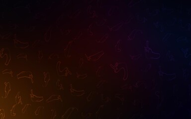 Dark Red vector pattern with fresh peppers.