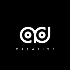 QD Letter Initial Logo Design Template Vector Illustration