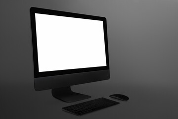 Computer monitor screen mockup digital device