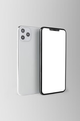 Mobile app showcase mockup phone screen