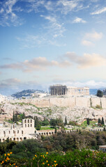 Obraz na płótnie Canvas Famous skyline of Athens, Greece