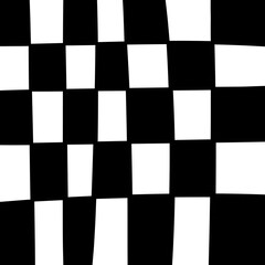 Chess Cells Vector. Black and white squares.