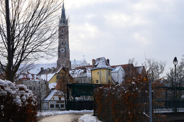 View on the historic city of Landshut