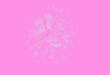 Light Pink, Red vector natural pattern with leaves.