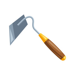 Illustration of garden hoe.