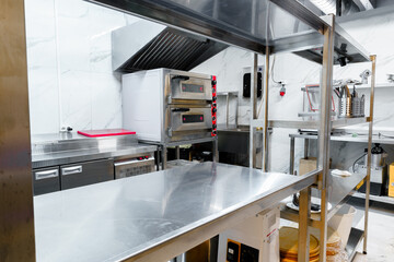 Kitchen appliances in professional kitchen in a restaurant