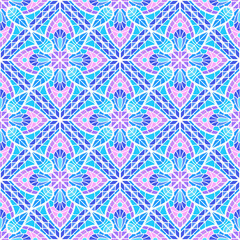 Ancient mosaic ceramic tile pattern.