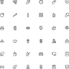 icon vector icon set such as: abris, kill, jelly, colored, stopwatch, veggie, case, kitchenware, blood, barley, advertising, press, oven, grid, coffee powder, market, tomato, baked, octopus