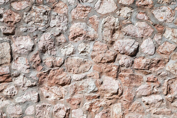 Old stone wall, background photo texture