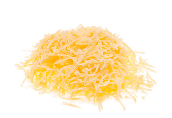 grated cheese isolated