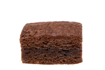 american chocolate brownie cake isolated