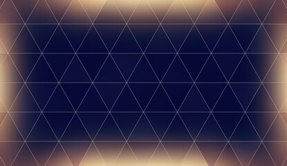 Black triangles macro pattern. Iluminated frame. Trendy brutal toned background.