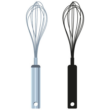 Whisk vector cartoon illustration isolated on a white background.