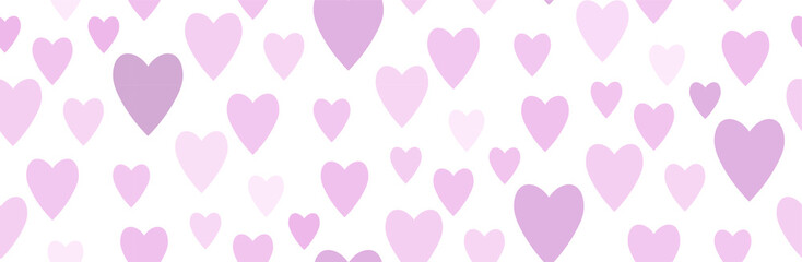 Pattern with tender hearts. Vector image