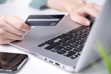 Online shopping payment with crediet card