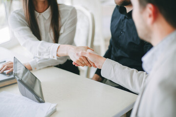 Obraz premium business team working together