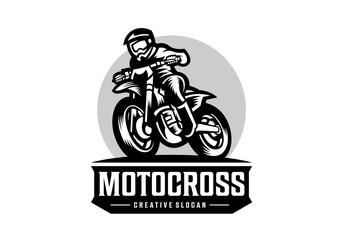 Awesome Motocross Logo Design Template