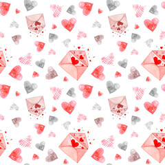 seamless pattern for valentine's day. texture for scrapbooking paper. for decor clip-art. hearts, love, valentine