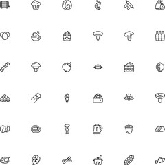 icon vector icon set such as: dairy, creamy, recipe, whiskey, flavor, spaghetti, spare, bottle, bunch, packaging, garden, interface, russula, soup, chop, prawn, caviar, fall, octopus, noodles