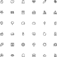 icon vector icon set such as: cress, twig, sodium, mediterranean, dough, broccoli, roll, serving, cocktail, squeeze, rectangular, lager, carrot, macaroni, wheat, cappuccino, spicy, watercress, pint
