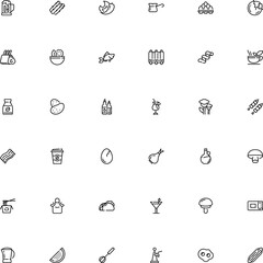 icon vector icon set such as: electrical, fried, mixer, cultivation, household, stove, cap, stick, whisk, business, professional, rack, store, short, hop beer, steak, easter, abstract, mushrooms