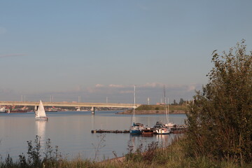 Fototapeta premium boats on the river