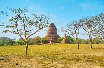 The ruins of Inn Pagoda, Bagan, Myanmar
