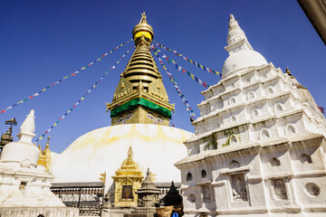 Swayambhu.Centro religioso de peregrinación tanto para budistas como hinduistas.Kathmandu, Nepal, Asia.