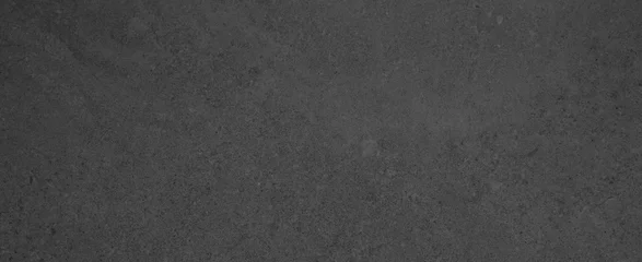 Muurstickers Dark black anthracite gray grunge polished natural stone tiles / terrace slabs / granite concrete texture background banner panorama  © Corri Seizinger