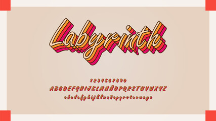 Artistic typography with beautiful effect	
