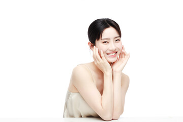 Fototapeta premium Portrait Of Beautiful Woman in Studio