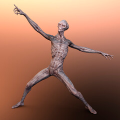 3D Rendering Fantasy Alien