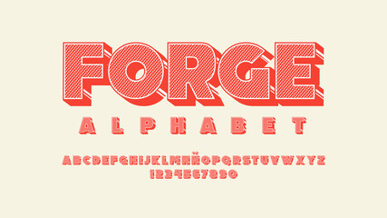 Modern typography with halftone effect  © Cosmopolitanfont