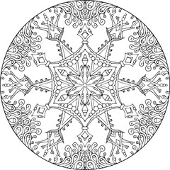 Mandala Illuminated Snowflake