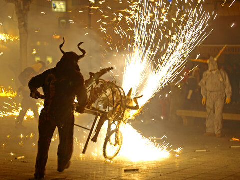 Correfoc.Llucmajor. Mallorca. Baleares.Espa&ntilde;a.