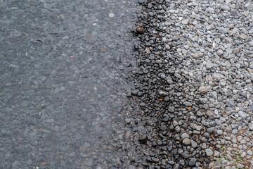 pebbles on sea shore